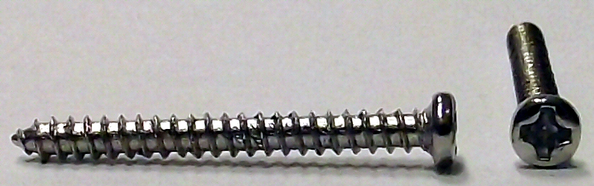 M2x20 Nickel Micro Type A Self Tapping Pan Head Screw #20646