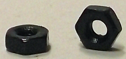 M2.0 DIN 934 Black Zinc Plated Hex Nut #20685