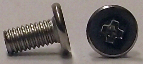 M3x6mm Nickel Wafer Head Machine Screw #20925