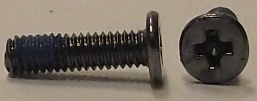 M2.5x9 Black Nickel Wafer Head Machine Screw #10238