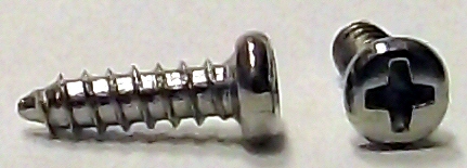 M1.7x6 Nickel Micro Type A Self Tapping Pan Head Screw #20637