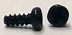 M1.4x4 Black Zinc Type B Self Tapping Pan Head Screw #20851