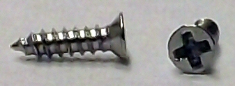 M1.2x5 Nickel Micro Type A Self Tapping Flat Head Screw #20661