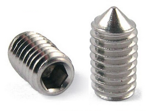 M2x4 304 Stainless Steel DIN 914 Cone Point Set Screw #21834